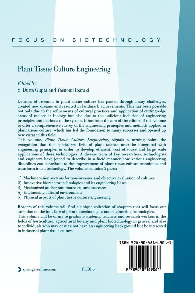 Weitere Ansicht: Plant Tissue Culture Engineering