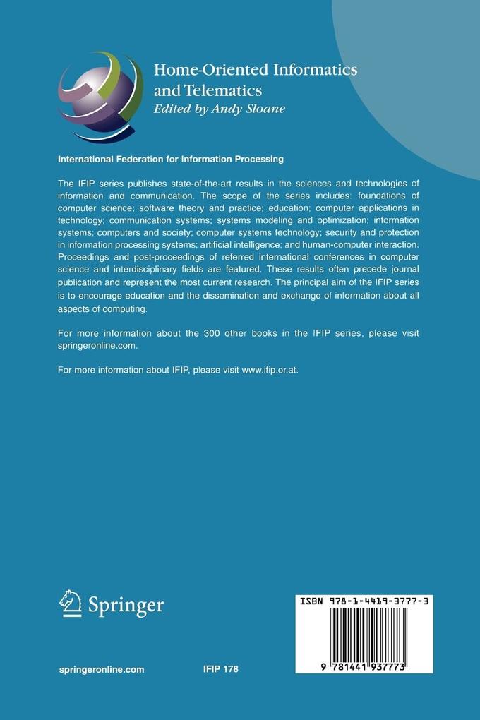 Weitere Ansicht: Home-Oriented Informatics and Telematics