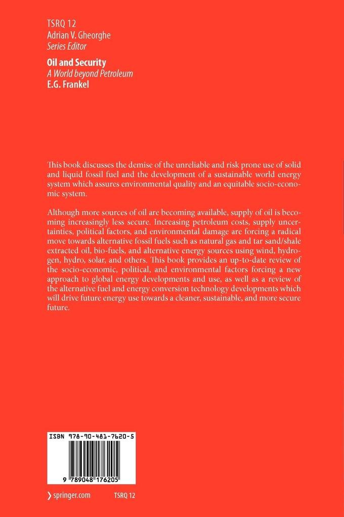 Weitere Ansicht: Oil and Security | E. G. Frankel