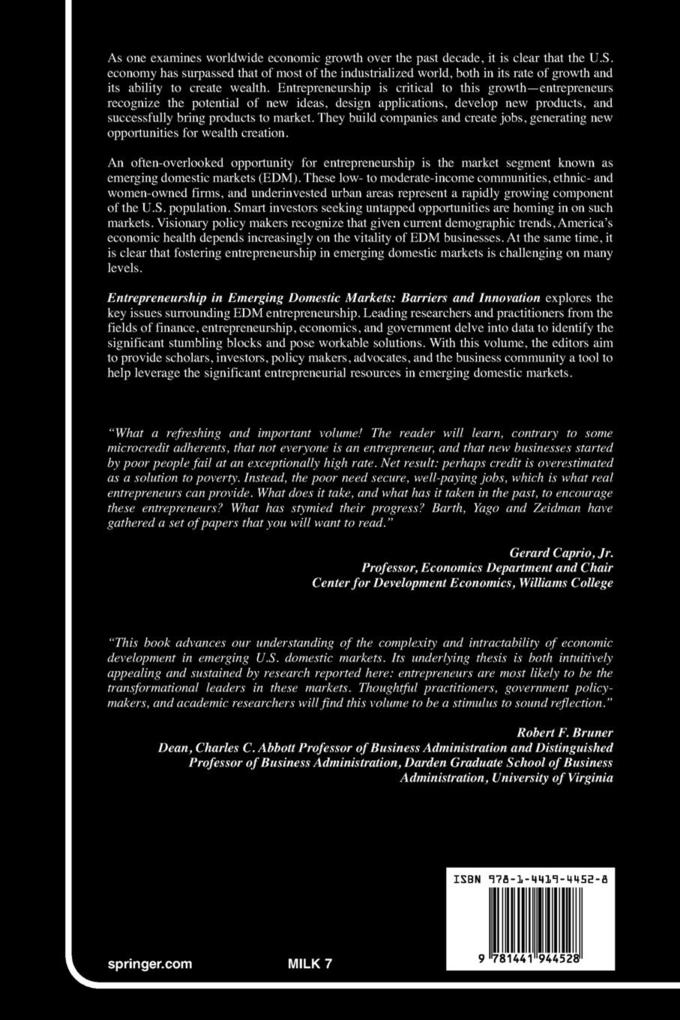 Weitere Ansicht: Entrepreneurship in Emerging Domestic Markets