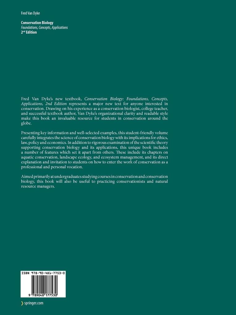 Weitere Ansicht: Conservation Biology | Fred Van Dyke