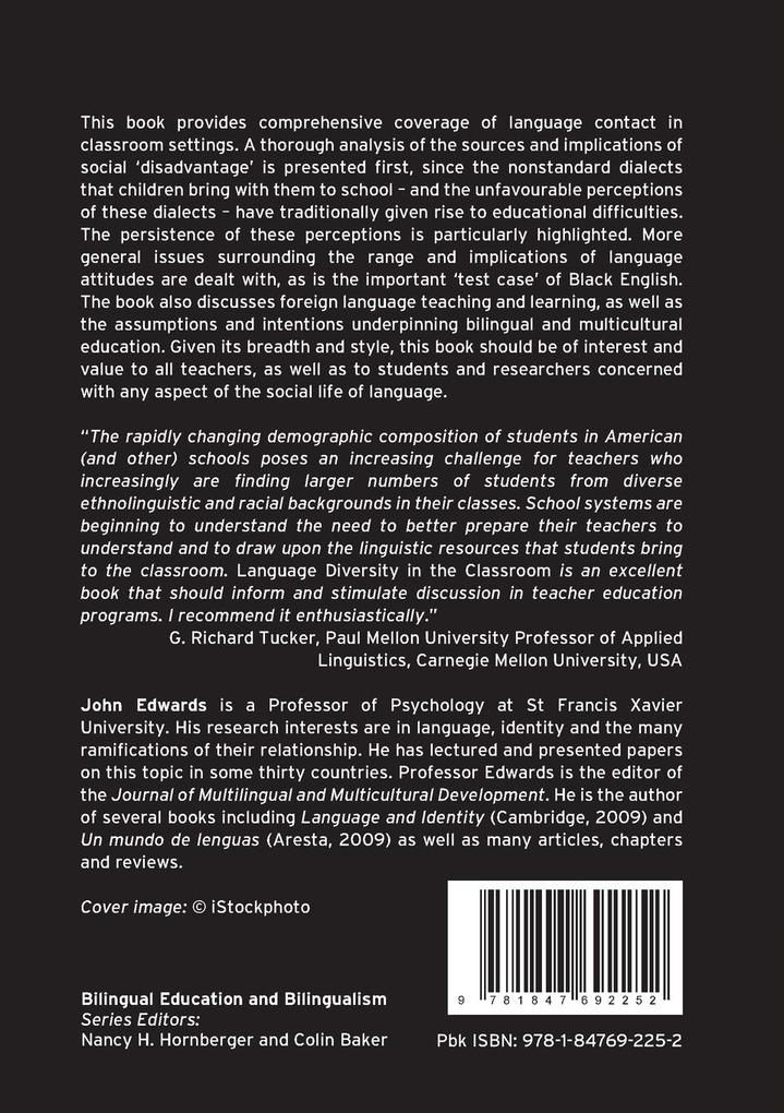 Weitere Ansicht: Language Diversity in the Classroom | John Edwards