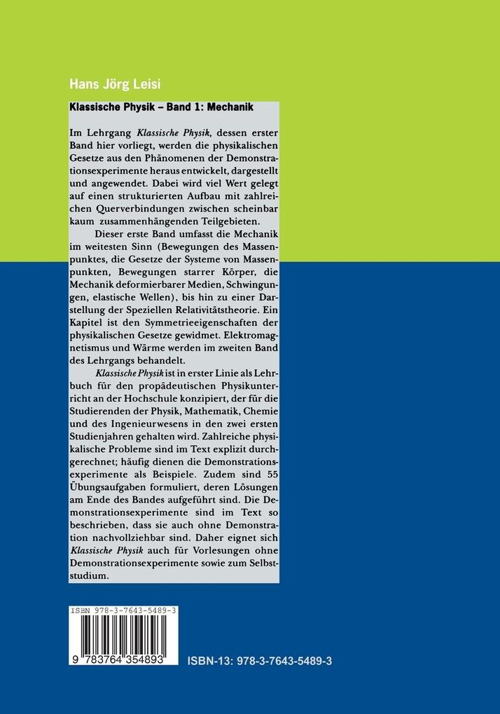 Weitere Ansicht: Klassische Physik | Hans J. Leisi