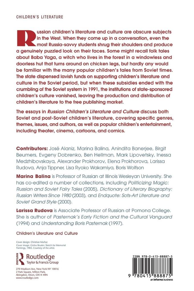 Weitere Ansicht: Russian Children's Literature and Culture