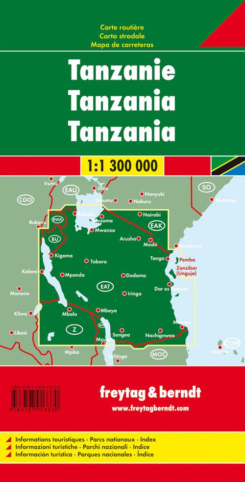 Weitere Ansicht: Tansania 1 : 1 300 000