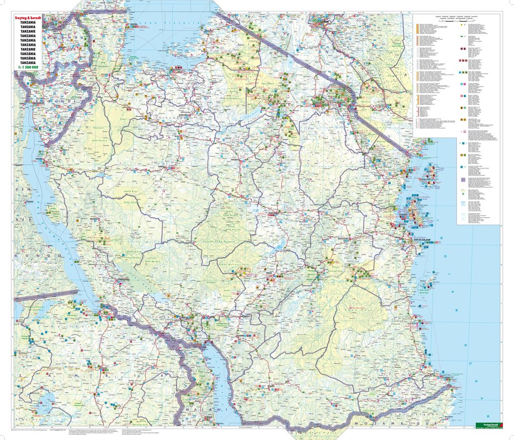 Weitere Ansicht: Tansania 1 : 1 300 000