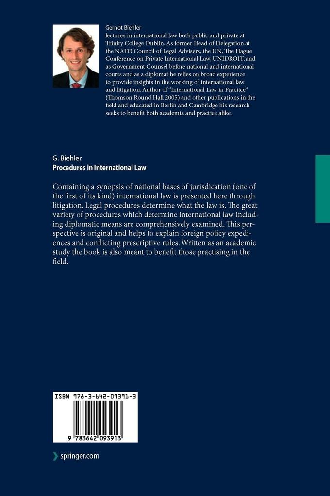 Weitere Ansicht: Procedures in International Law | Gernot Biehler