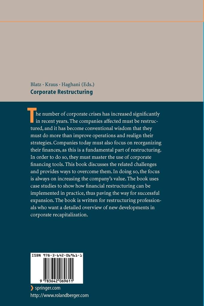 Weitere Ansicht: Corporate Restructuring
