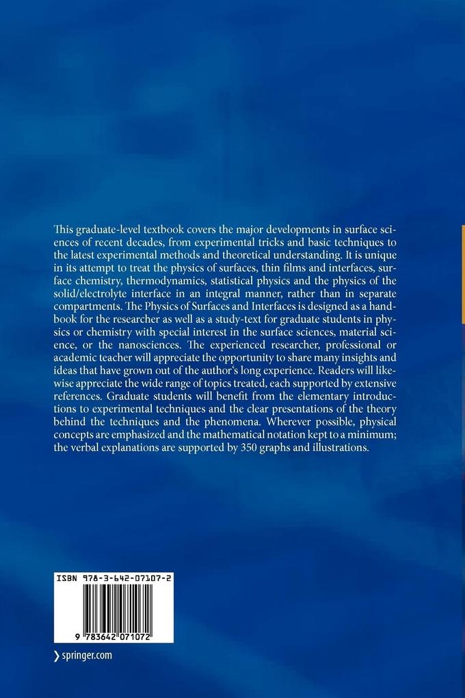 Weitere Ansicht: Physics of Surfaces and Interfaces | Harald Ibach