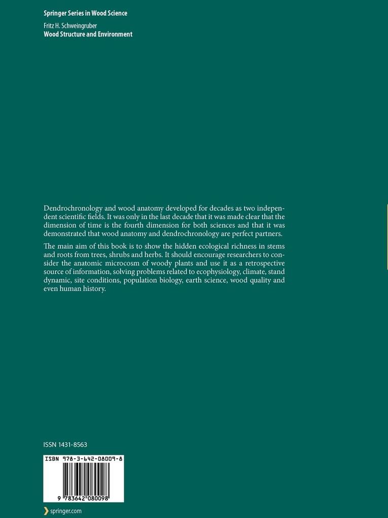 Weitere Ansicht: Wood Structure and Environment | Fritz Hans Schweingruber