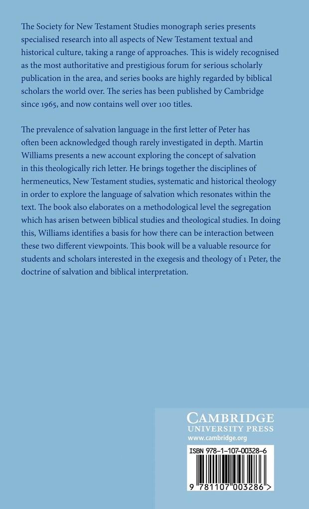 Weitere Ansicht: The Doctrine of Salvation in the First Letter of Peter | Martin Williams
