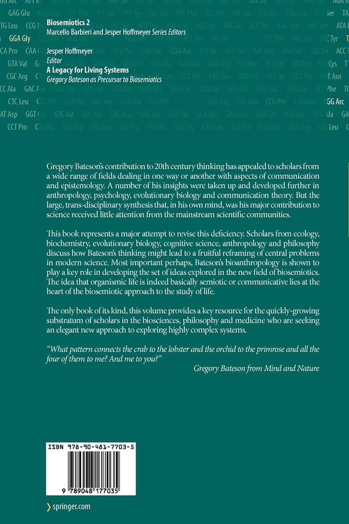 Weitere Ansicht: A Legacy for Living Systems
