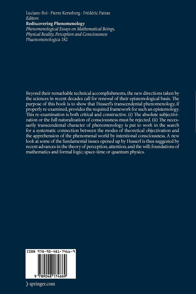 Weitere Ansicht: Rediscovering Phenomenology