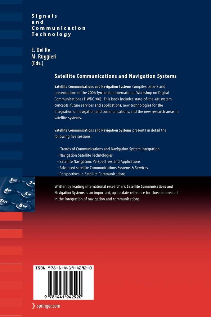 Weitere Ansicht: Satellite Communications and Navigation Systems