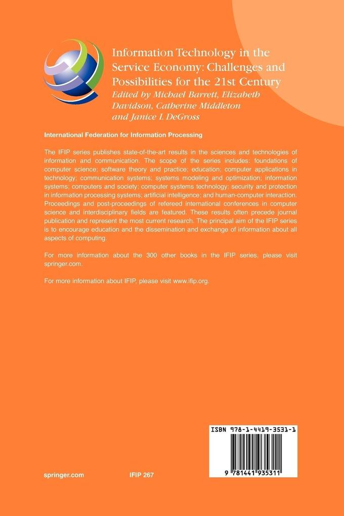 Weitere Ansicht: Information Technology in the Service Economy: