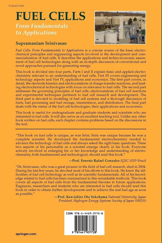 Weitere Ansicht: Fuel Cells | Supramaniam Srinivasan