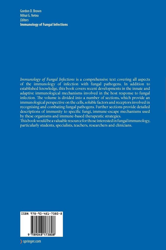 Weitere Ansicht: Immunology of Fungal Infections