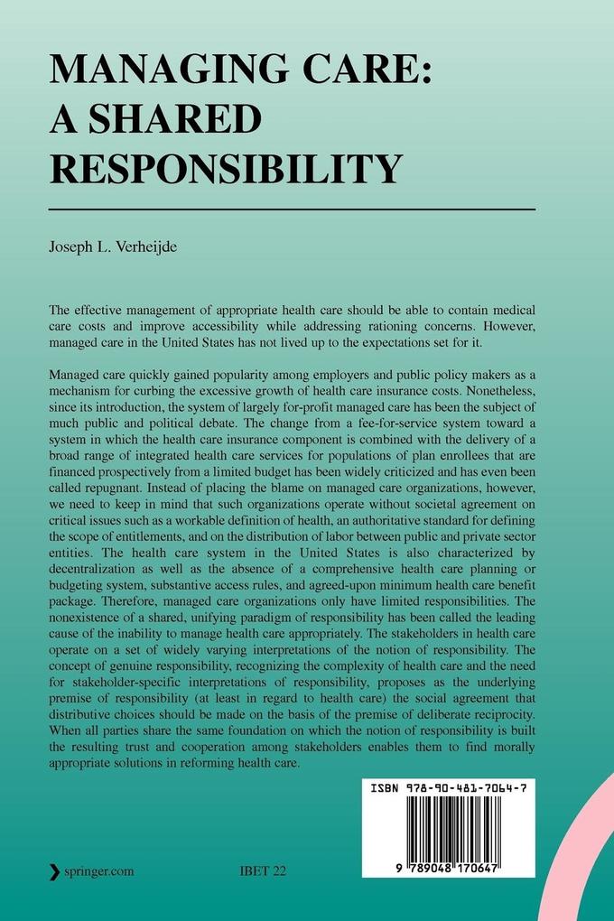 Weitere Ansicht: Managing Care: A Shared Responsibility | Joseph L. Verheijde