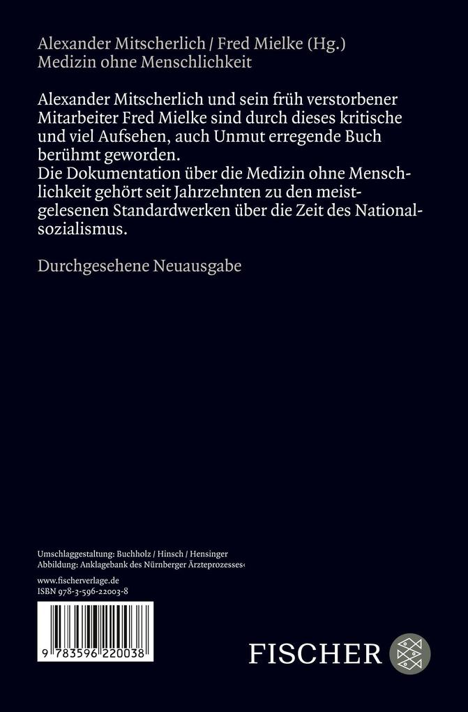 Weitere Ansicht: Medizin ohne Menschlichkeit | Alexander Mitscherlich, Fred Mielke