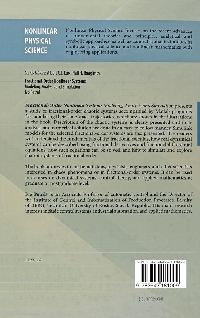 Weitere Ansicht: Fractional-Order Nonlinear Systems | Ivo PetráS