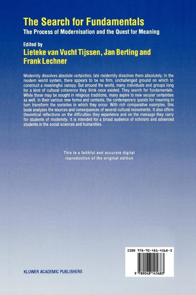 Weitere Ansicht: The Search for Fundamentals