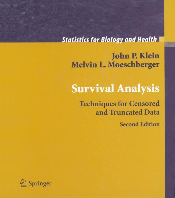 Weitere Ansicht: Survival Analysis | John P. Klein, Melvin L. Moeschberger