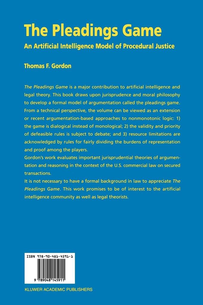 Weitere Ansicht: The Pleadings Game | Thomas F. Gordon