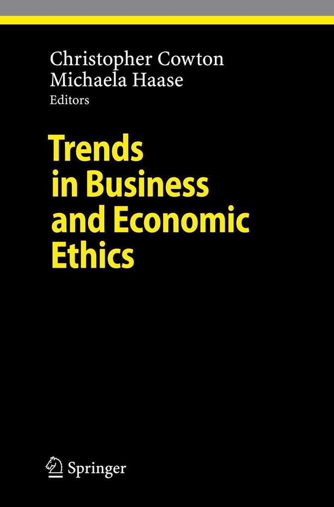 Produktbild: Trends in Business and Economic Ethics