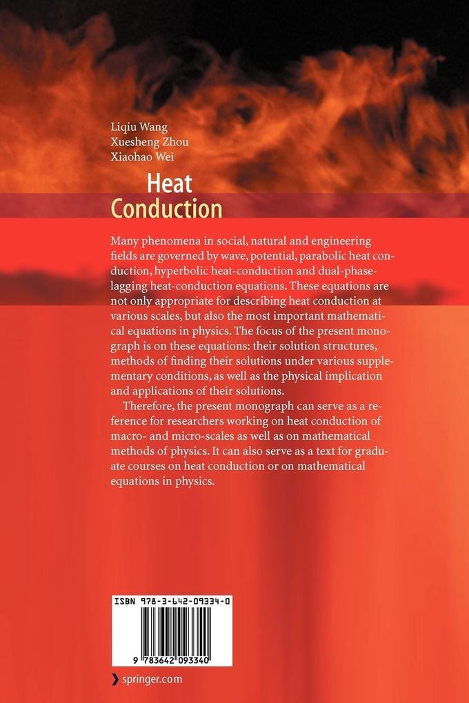 Weitere Ansicht: Heat Conduction | Liqiu Wang, Xiaohao Wei, Xuesheng Zhou
