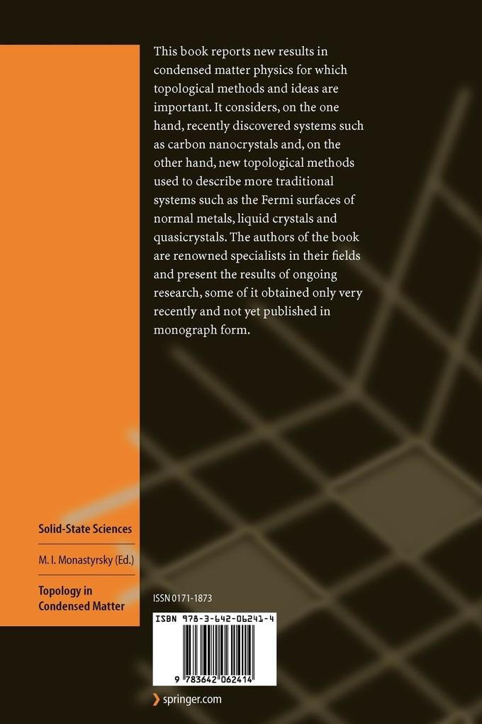 Weitere Ansicht: Topology in Condensed Matter
