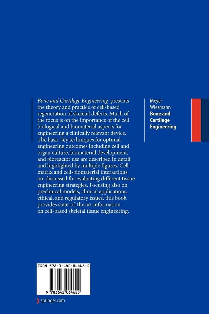 Weitere Ansicht: Bone and Cartilage Engineering | Ulrich Meyer, Hans Peter Wiesmann