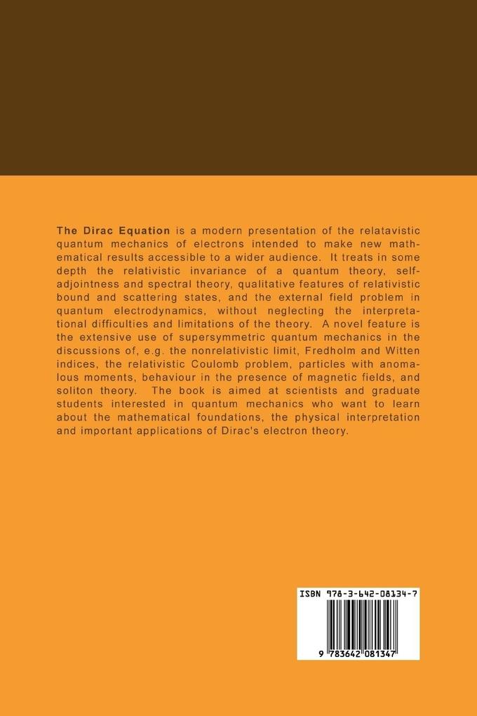 Weitere Ansicht: The Dirac Equation | Bernd Thaller