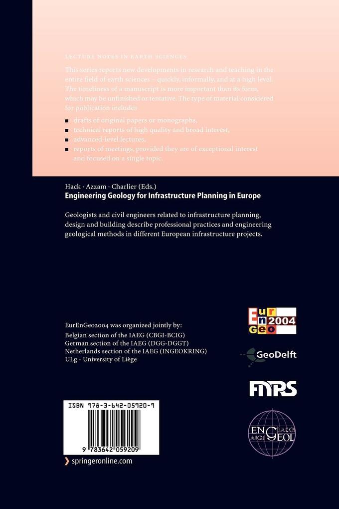 Weitere Ansicht: Engineering Geology for Infrastructure Planning in Europe