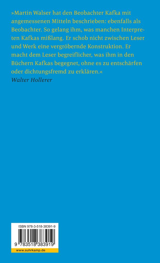 Weitere Ansicht: Beschreibung einer Form | Martin Walser