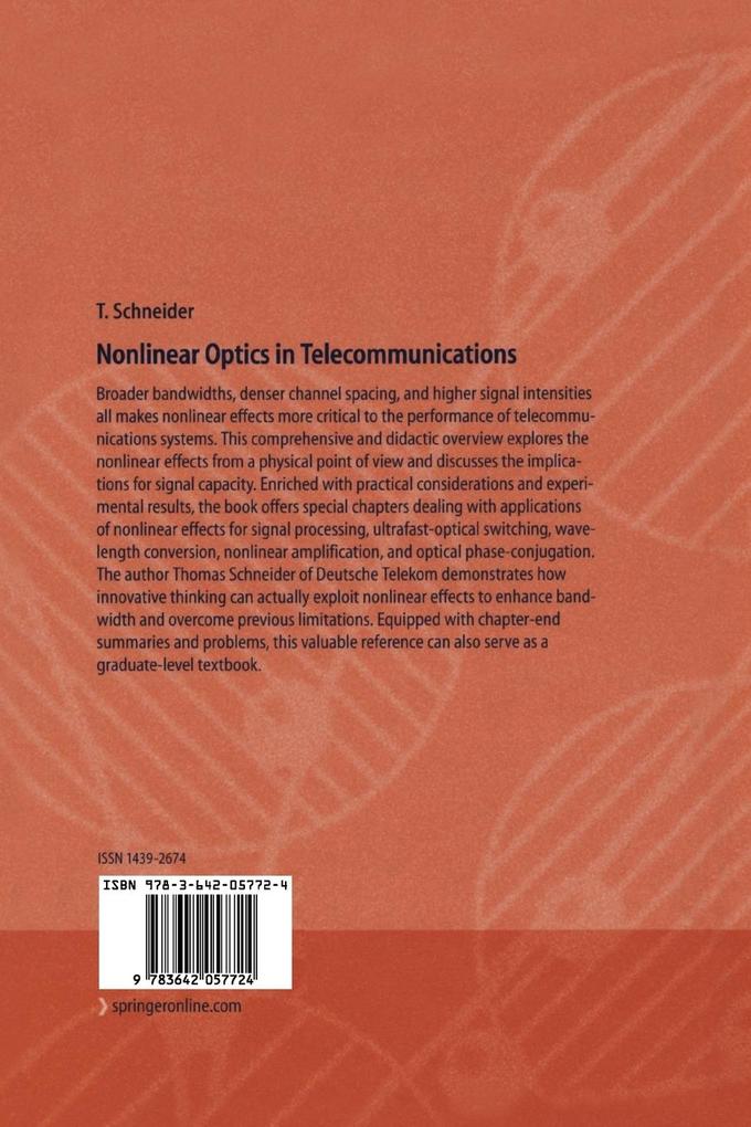 Weitere Ansicht: Nonlinear Optics in Telecommunications | Thomas Schneider