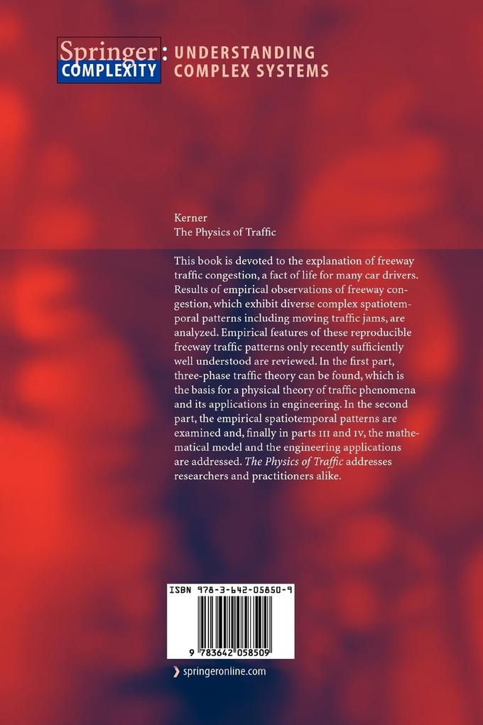 Weitere Ansicht: The Physics of Traffic | Boris S. Kerner