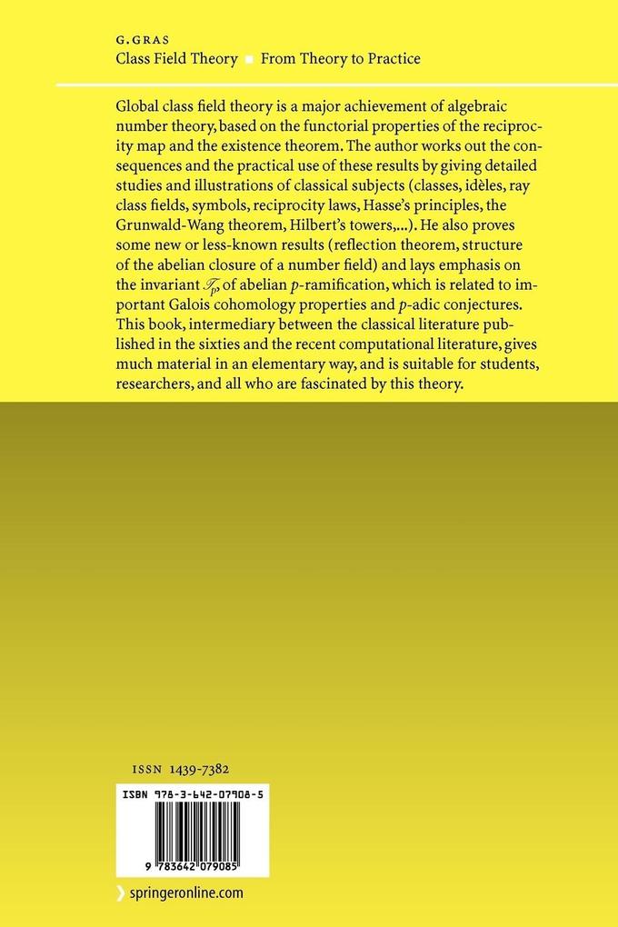 Weitere Ansicht: Class Field Theory | Georges Gras