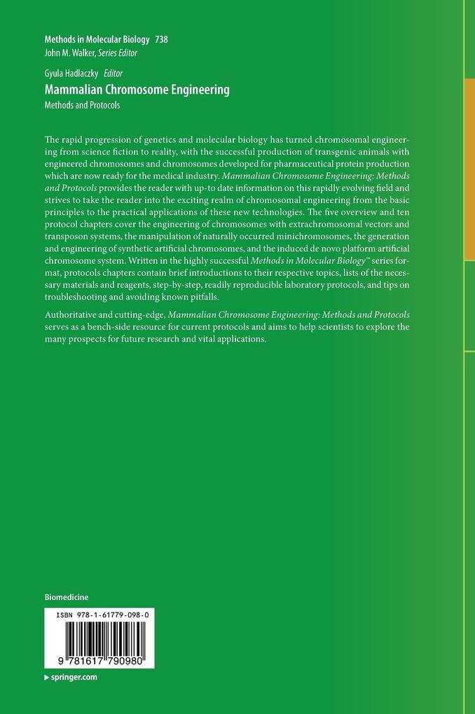 Weitere Ansicht: Mammalian Chromosome Engineering