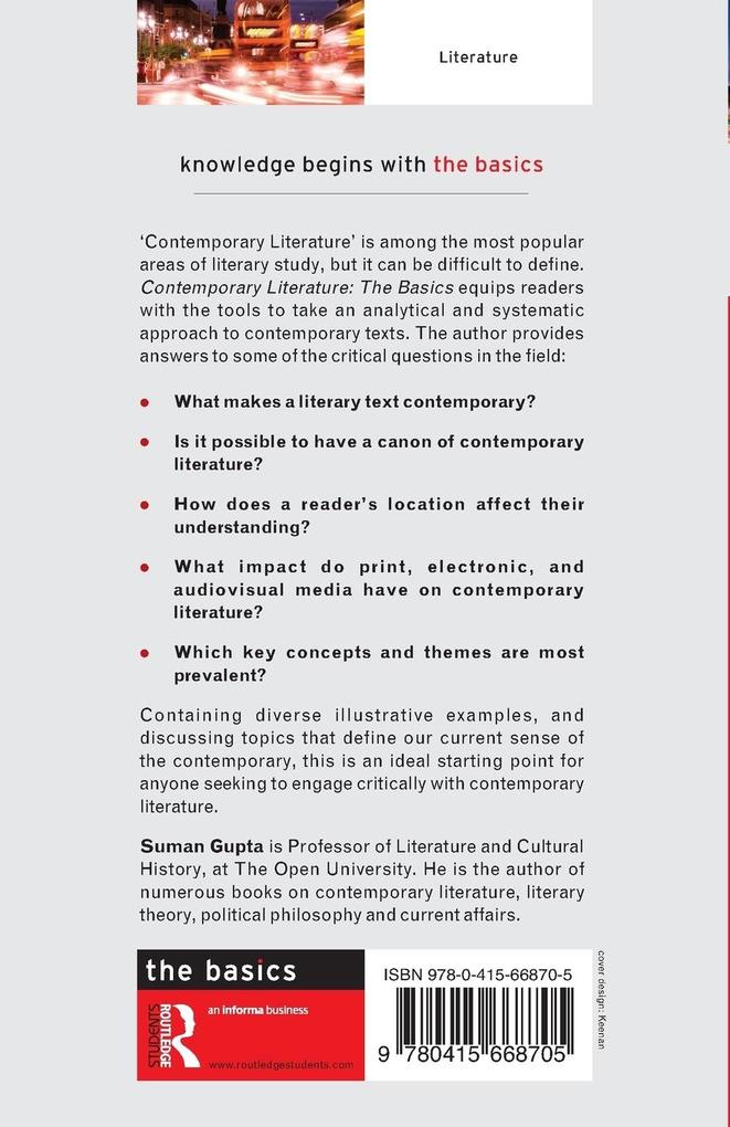 Weitere Ansicht: Contemporary Literature | Suman Gupta