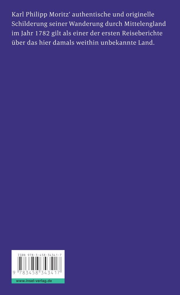 Weitere Ansicht: Reisen eines Deutschen in England im Jahr 1782 | Karl Philipp Moritz