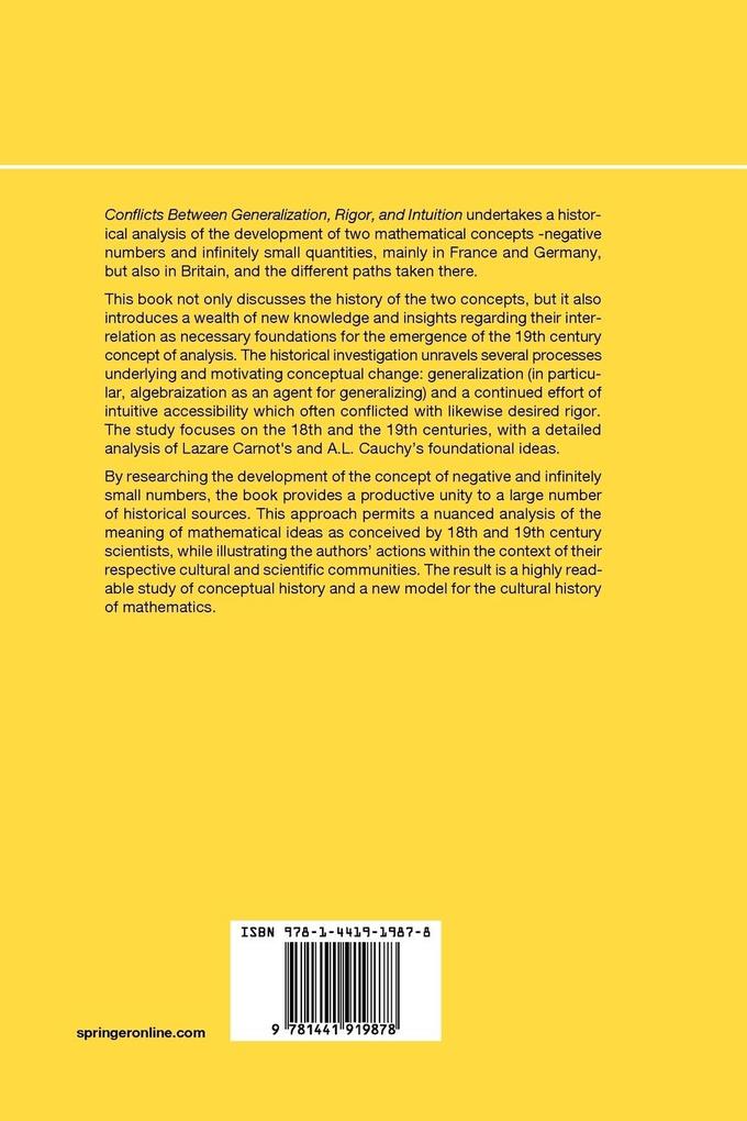 Weitere Ansicht: Conflicts Between Generalization, Rigor, and Intuition | Gert Schubring