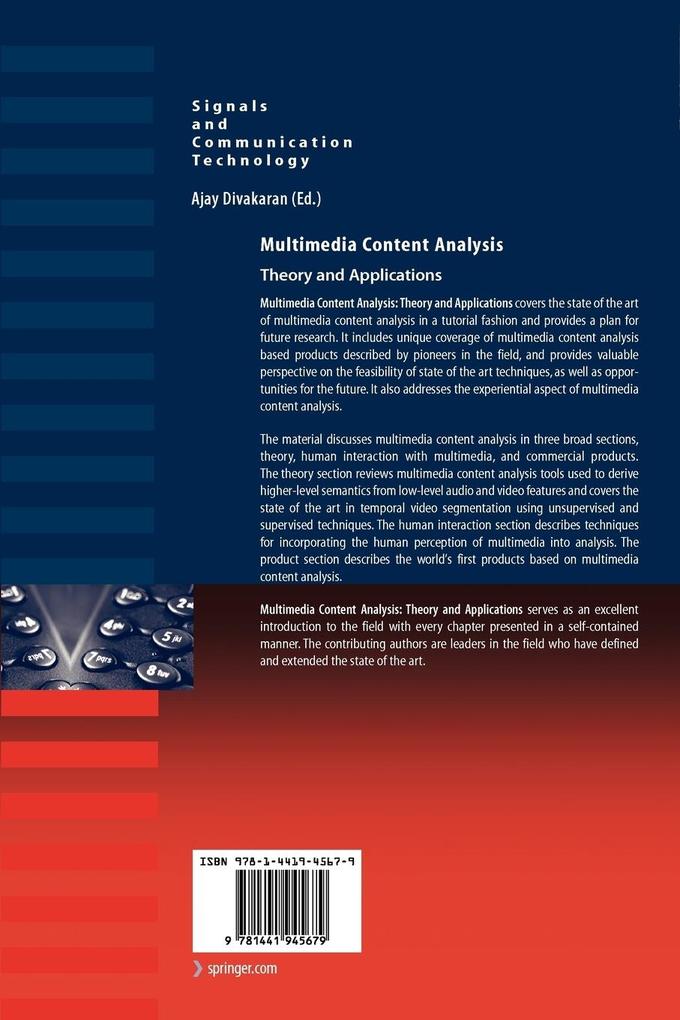 Weitere Ansicht: Multimedia Content Analysis