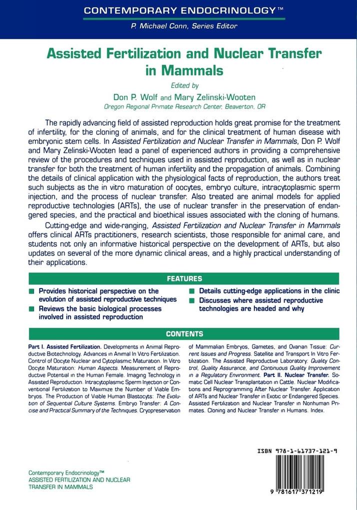 Weitere Ansicht: Assisted Fertilization and Nuclear Transfer in Mammals