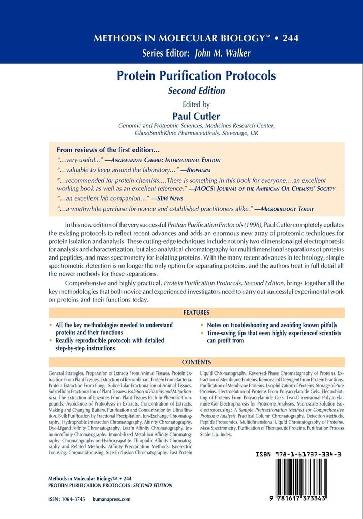 Weitere Ansicht: Protein Purification Protocols