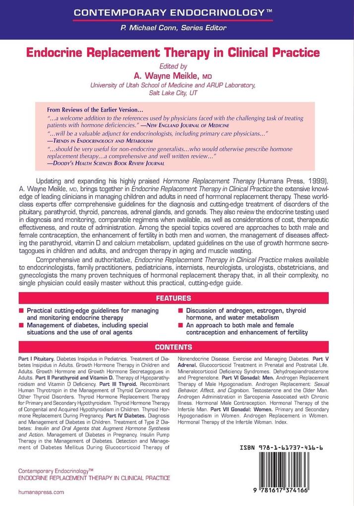 Weitere Ansicht: Endocrine Replacement Therapy in Clinical Practice
