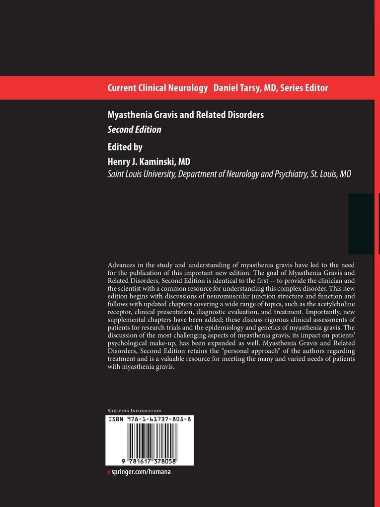 Weitere Ansicht: Myasthenia Gravis and Related Disorders