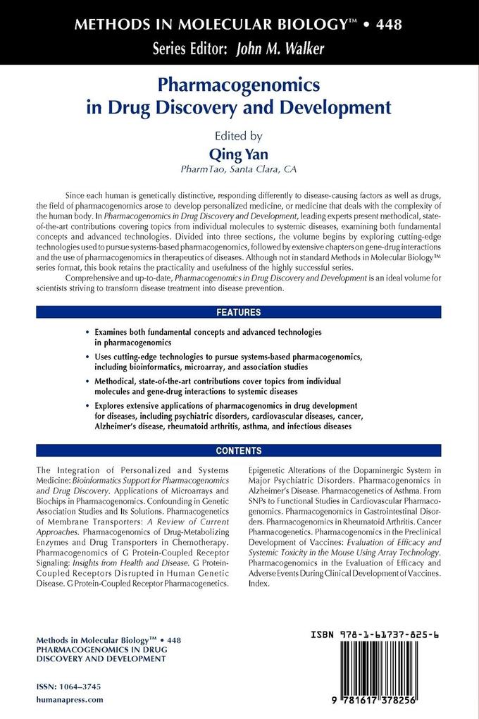 Weitere Ansicht: Pharmacogenomics in Drug Discovery and Development