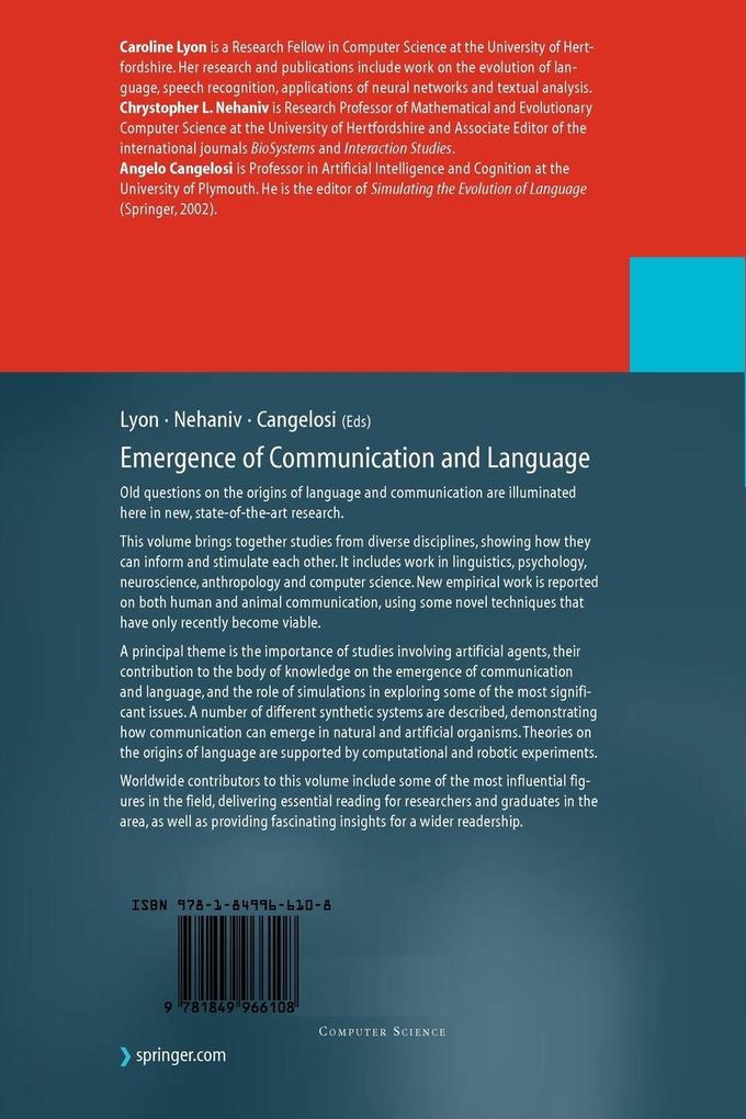 Weitere Ansicht: Emergence of Communication and Language