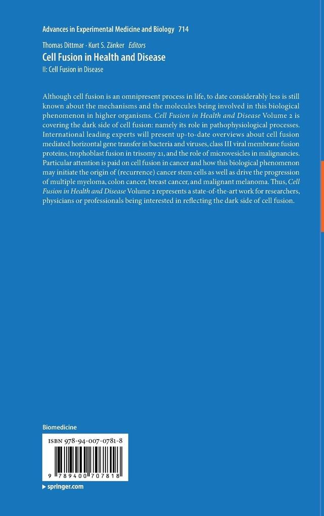 Weitere Ansicht: Cell Fusion in Health and Disease