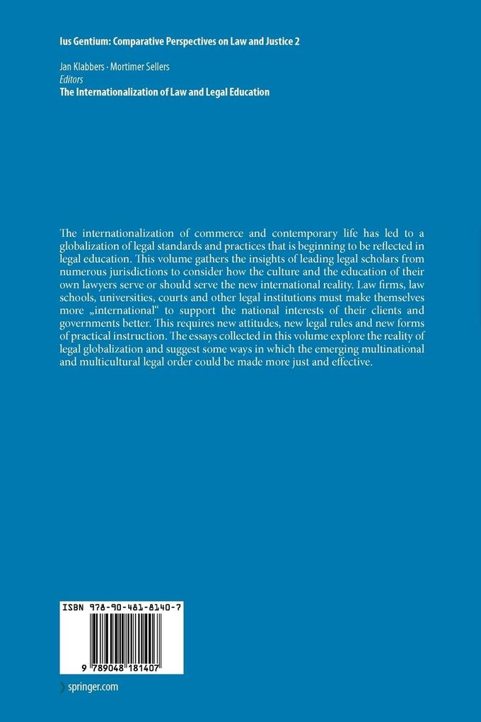 Weitere Ansicht: The Internationalization of Law and Legal Education